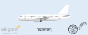 9G: Airbus A319-100 - Template [9GAIB19H09]