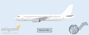 9G: Airbus A320-200 - Template [9GAIB19H11]
