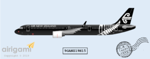 9G: Air New Zealand (2014 c/s) - Airbus A321-NEO [9GANZ19H15]