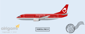 9G: New York Air (1980 c/s) - Boeing 737-300 [9GNYA19H18]