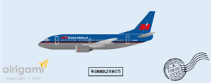 9G: British Midland (1995 c/s) - Boeing 737-500 [9GBMA20B05]