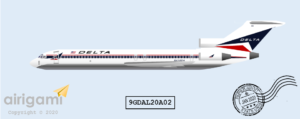 9G: Delta Air Lines (1962 c/s) - Boeing 727-200 [9GDAL20A02]