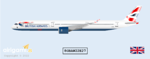 8G: British Airways (2012 c/s) - Airbus A350-1000 [8GBAW22E27]