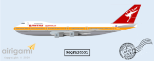 9G: Qantas Airways (1971 c/s) - Boeing 747-200 [9GQFA20D31]