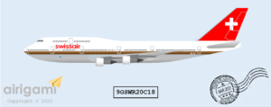 9G: Swissair (1979 c/s) - Boeing 747-300 [9GSWR20C18]