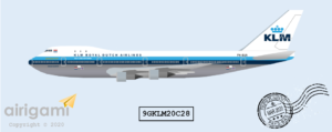 9G: KLM Royal Dutch Airlines (1972 c/s) - Boeing 747-200 [9GKLM20C28]