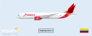 8G: Avianca Colombia (2013 c/s) - Boeing 787-8 [8GAVA20D14]