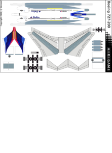 4G: Delta Air Lines (2000 c/s) – Boeing 727-200 [Airigami X by Haryel ...