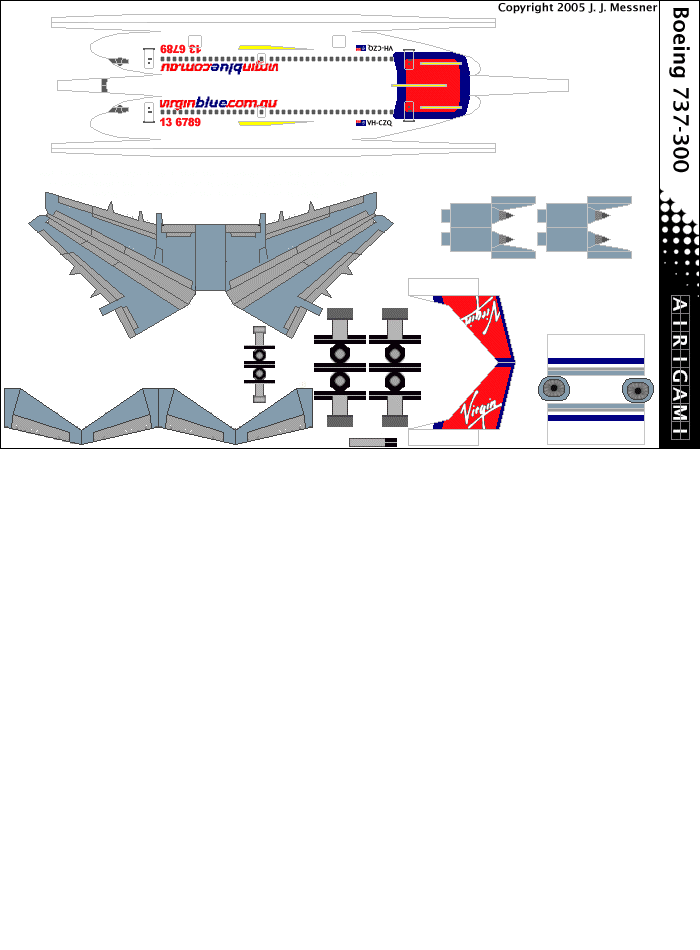 4G: Virgin Blue (2000 c/s) - Boeing 737-300 [4GVOZ0403A]