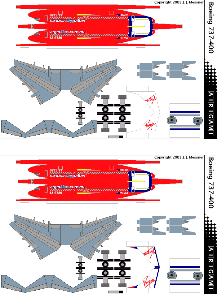 4G: Virgin Blue (2000 c/s) - Boeing 737-400 [4GVOZ0403B] and Boeing 737-400 [4GVOZ0403C]