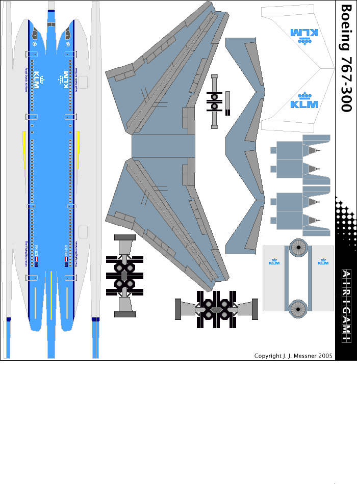 4G: KLM Royal Dutch Airlines (2003 c/s) - Boeing 767-300 [4GKLM0507]