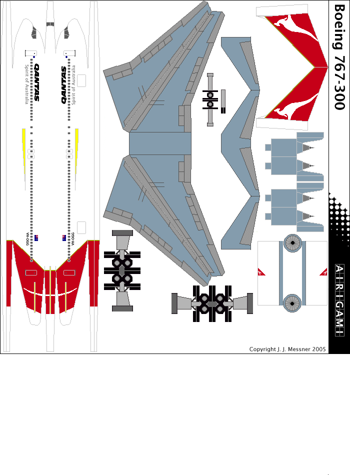 4G: Qantas Airways (1985 c/s) - Boeing 767-300 [4GQFA0309J]