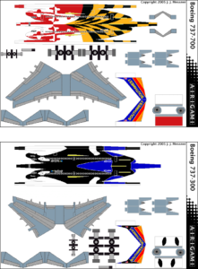 4G: Southwest Airlines (2001 c/s) – Boeing 737-300 [4GSWA0405P] and ...