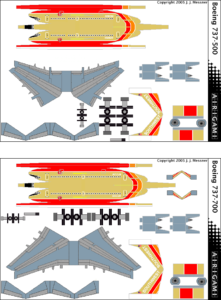 4G: Southwest Airlines (1975 c/s) – Boeing 737-500 [4GSWA0404C] and ...