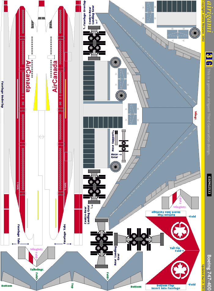 3G: Air Canada (1988 c/s) - Boeing 747-400 [030802533]