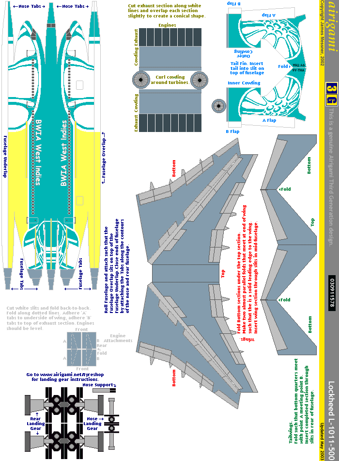 3G: BWIA (2000 c/s) - Lockheed L-1011-500 [030911578]