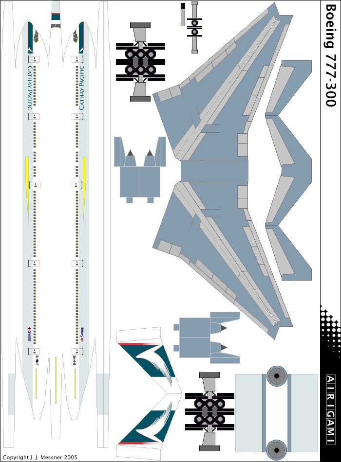 4G: Cathay Pacific (1994 c/s) - Boeing 777-300 [4GCPA0405L]