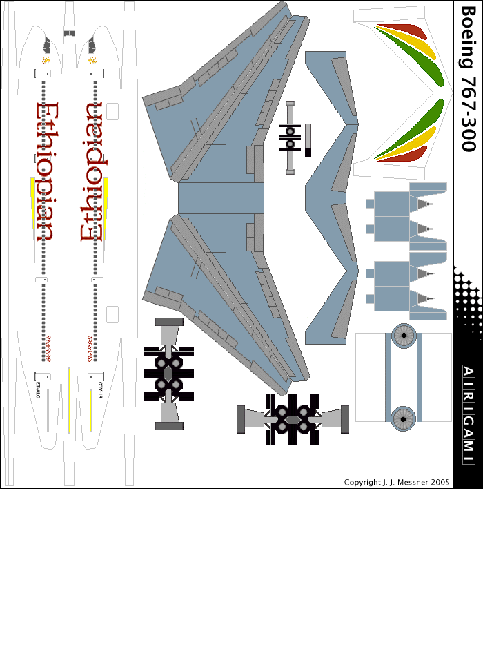 4G: Ethiopian Airlines (2003 c/s) - Boeing 767-300 [4GETH0604D]