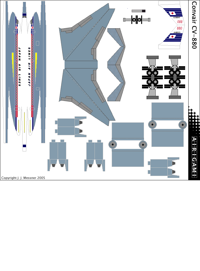 4G: Japan Air Lines (1951 c/s) - Convair CV-880 [4GJAL0312J]