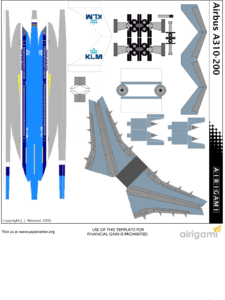 X4G KLM | Papier Avion by Airigami