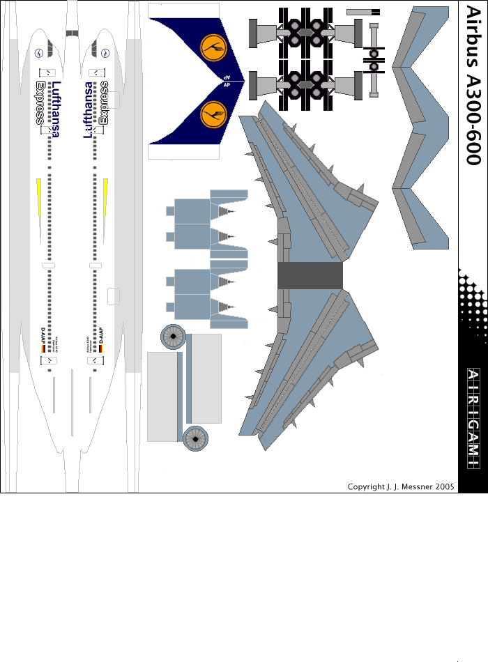 4G: Lufthansa Express (1989 c/s) - Airbus A300 [4GDLH0403N]