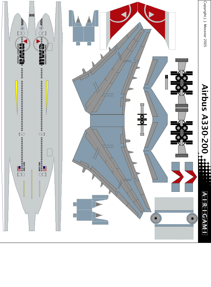 4G: Northwest Airlines (2004 c/s) - Airbus A330-200 [4GNWA0508D]