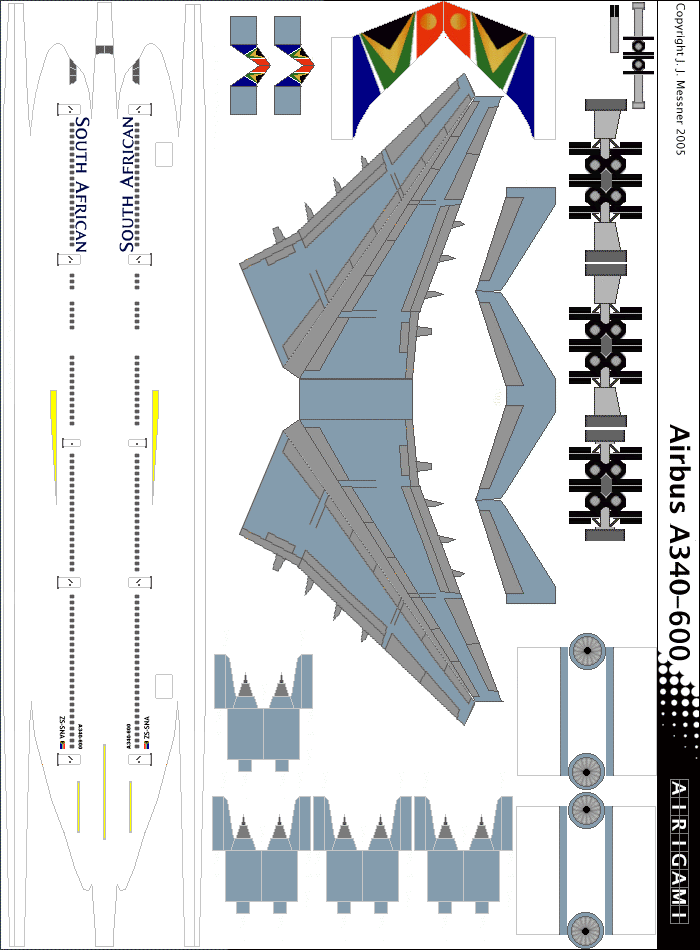 4G: South African Airways (1997 c/s) - Airbus A340-600 [4GSAA0406E]