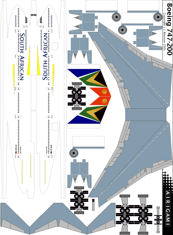 4G: South African Airways (1997 c/s) - Boeing 747-200 [4GSAA0406F]