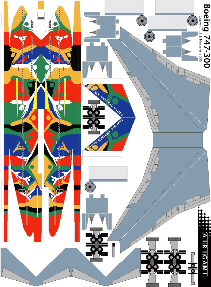 4G: South African Airways (1997 c/s) - Boeing 747-300 [4GSAA0406H]