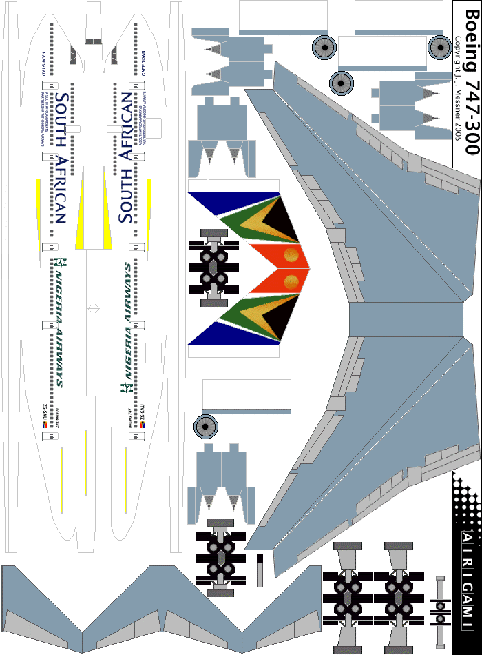 4G: South African Airways (1997 c/s) - Boeing 747-300 [4GSAA0406J]