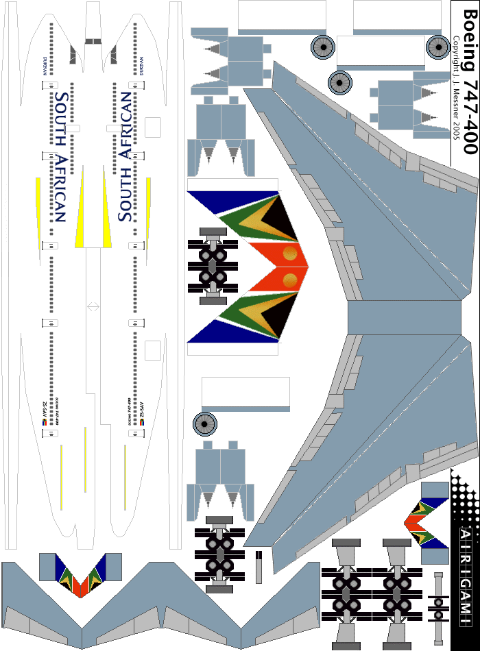 4G: South African Airways (1997 c/s) - Boeing 747-400 [4GSAA0406K]