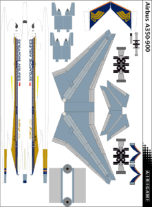 4G: Singapore Airlines (2007 c/s) – Airbus A350-900 [Airigami X by Ivan ...