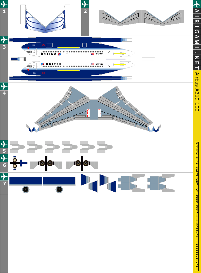 5G: United Airlines (2004 c/s) - Airbus A319-100 [S50706UAL04]