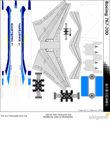 Airigami X: Eastern Airlines (2015 c/s) – Boeing 767-200 by Haryel201 ...