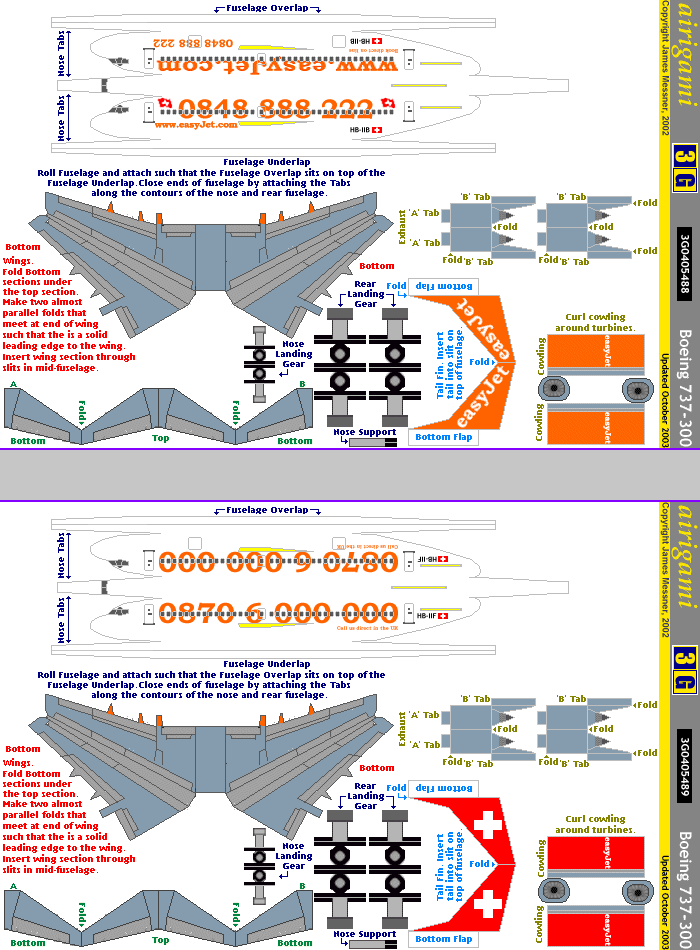 3G: EasyJet Switzerland (1998 c/s) - Boeing 737-300 [3G0405488] and Boeing 737-300 [3G0405489]
