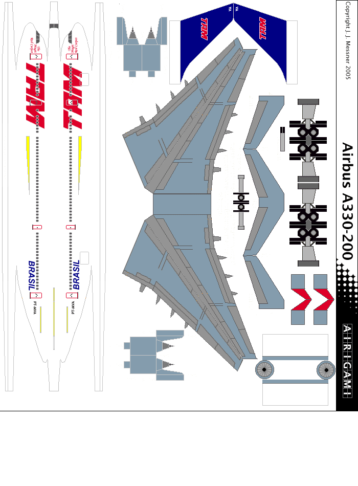 4G: TAM (1998 c/s) - Airbus A330-200 [4GBLC0405F]