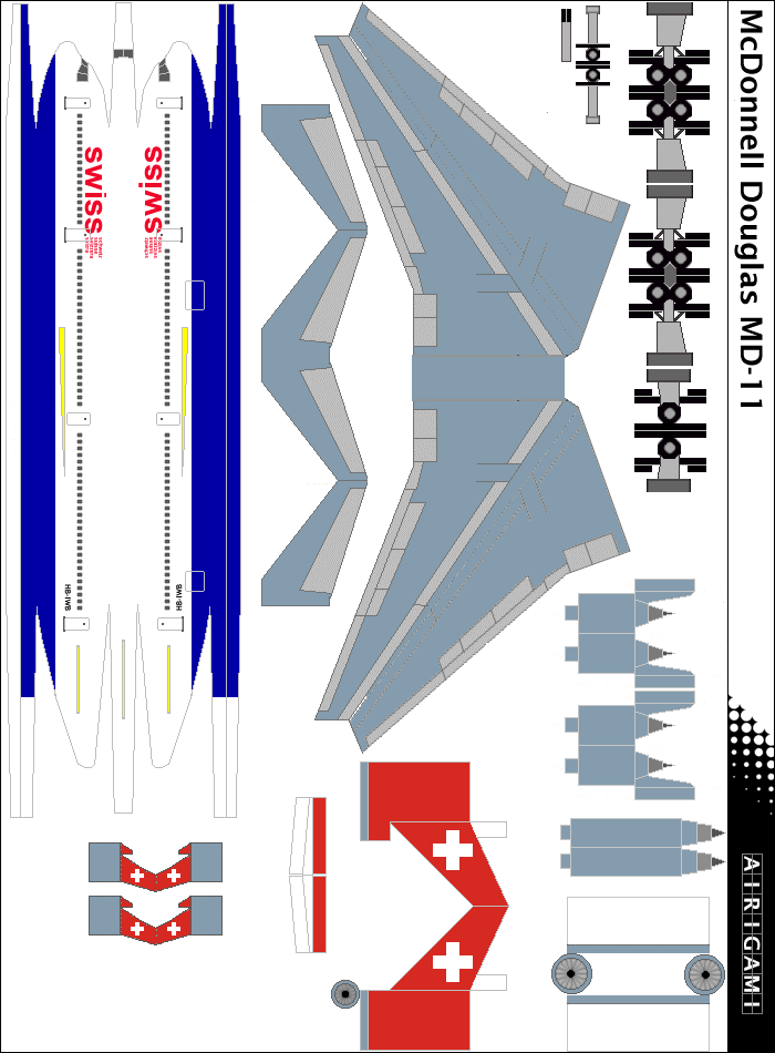 4G: Swiss International (2002 c/s) - McDonnell Douglas MD-11 [4GSWR0406S]