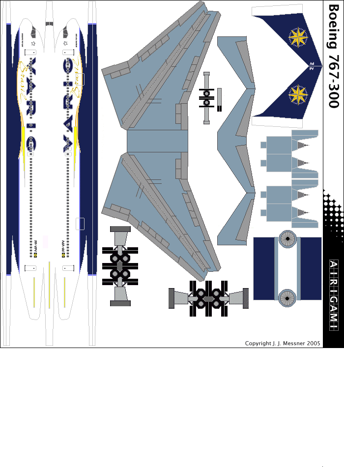 4G: VARIG (2004 c/s) - Boeing 767-300 [4GVRG0604U]