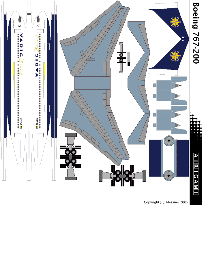 4G: VARIG (1997 c/s) - Boeing 767-200 [4GVRG0604H]