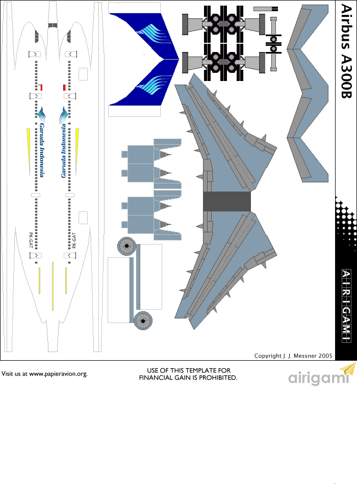 Garuda Indonesia | Papier Avion by Airigami