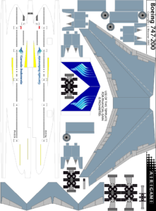 4G: Garuda Indonesia (1985 c/s) – Boeing 747-200 [Airigami X by Richard ...