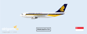 8G: Singapore Airlines (1972 c/s) - Airbus A310-300 [8GSIA20J32]