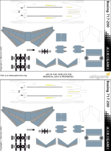 4G: Boeing 717-200 – Template | Papier Avion By Airigami