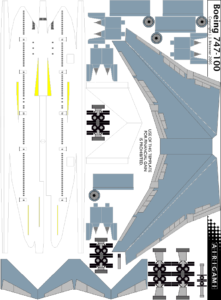 Boeing 747 | Papier Avion by Airigami