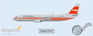 9G: American Airlines (2013 c/s) - Boeing 737-800 [9GAAL20K47]
