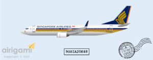 9G: Singapore Airlines (2007 c/s) - Boeing 737-800 [9GSIA20K48]