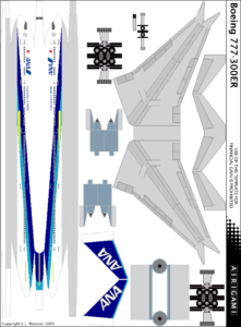 4G: All Nippon Airways (2002 c/s) – Boeing 777-300ER [Airigami X by Air ...