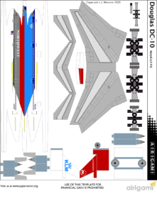 4G: Northwest Airlines (1989 c/s) – Douglas DC-10 [Airigami X by Haryel ...