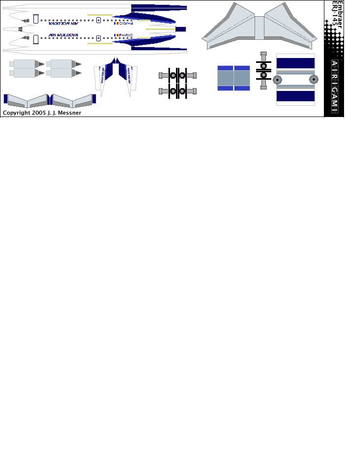 4G: Air Moldova (2000 c/s) - Embraer ERJ-145 [Airigami X by RobertCojan]