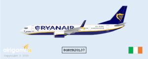 8G: Ryanair (2005 c/s) - Boeing 737-MAX8 [8GRYR20L37]